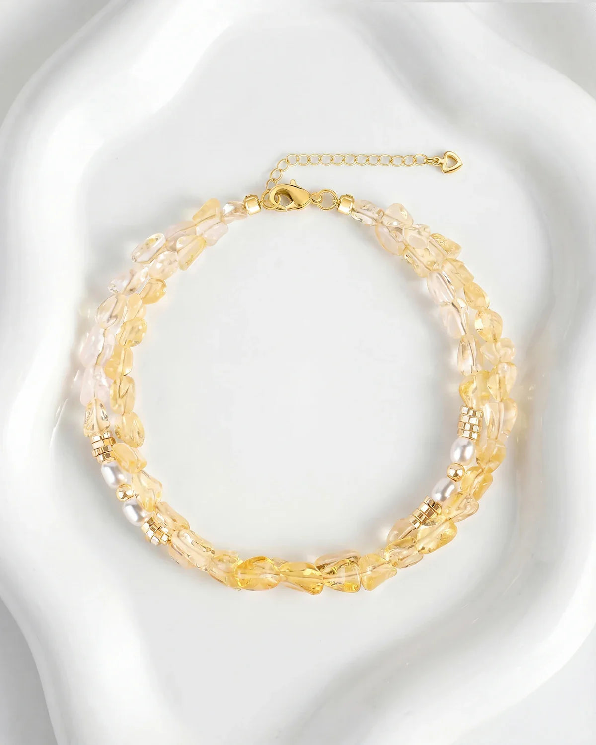 Citrine Layered Gold Bracelet – Abundance & Energy