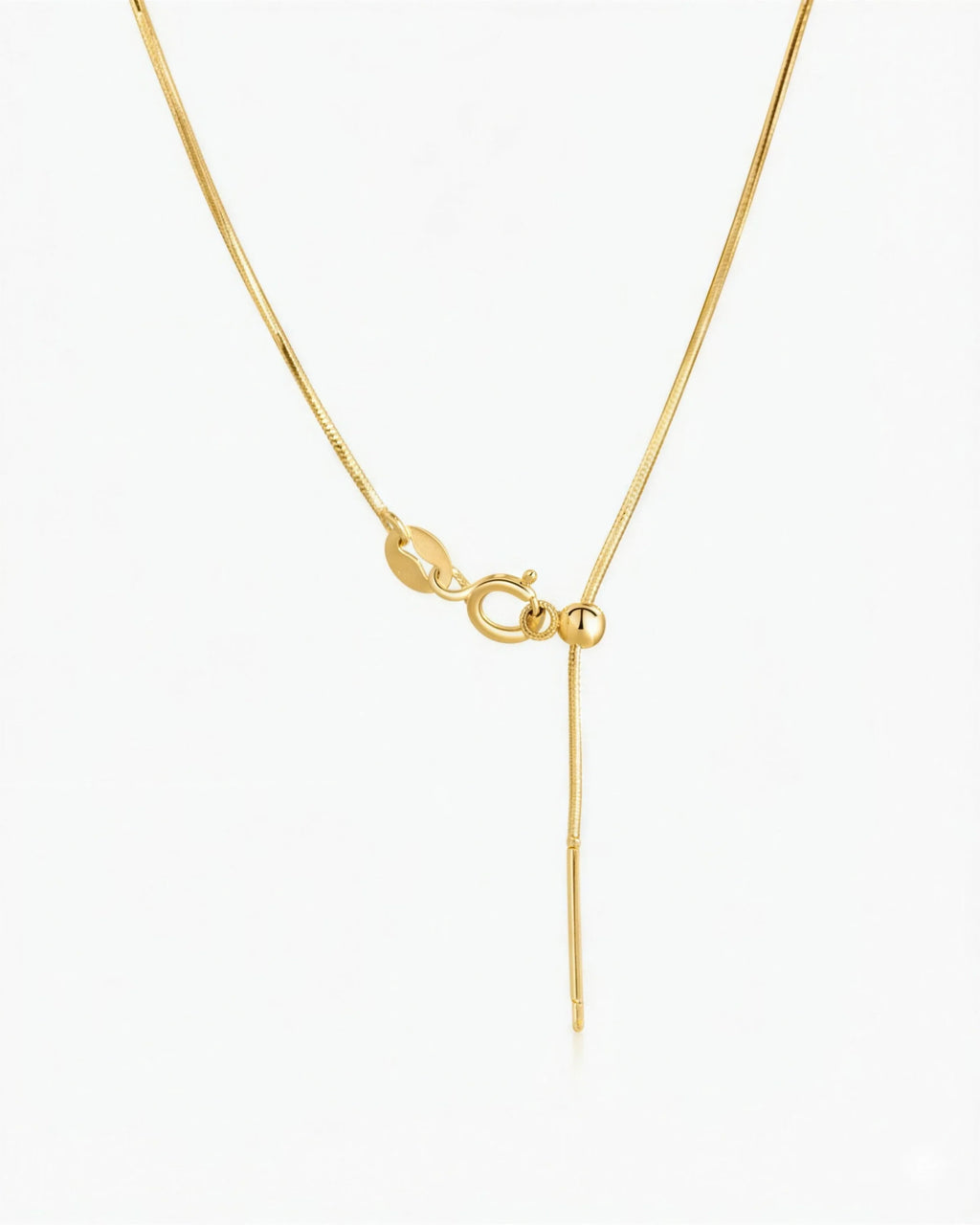 Golden Rutilated Quartz U-Shape Gold Necklace – Sunshine & Optimism