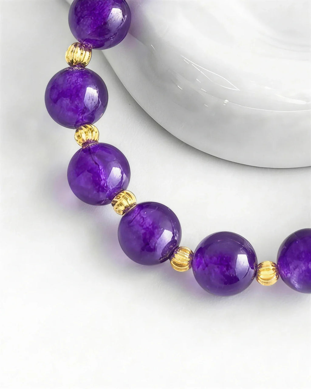 Amethyst Gold Bracelet – Intuition & Dreams