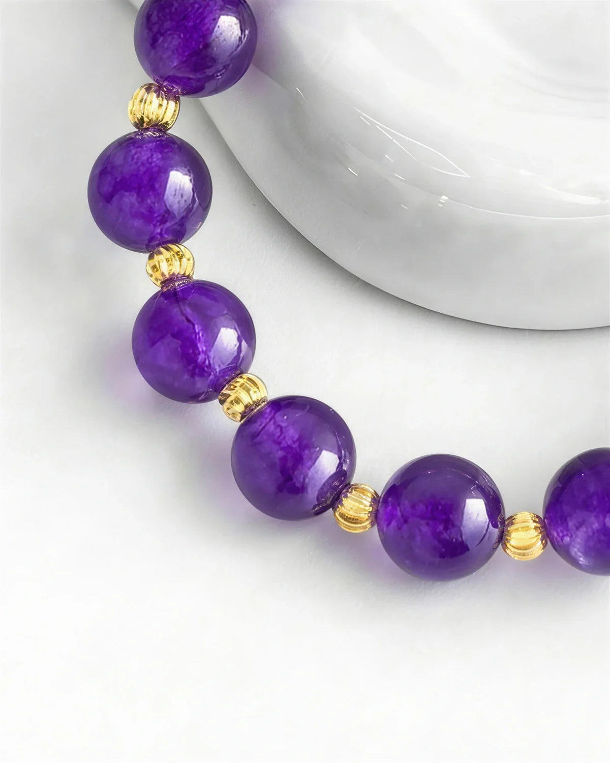 Amethyst Gold Bracelet – Intuition & Dreams