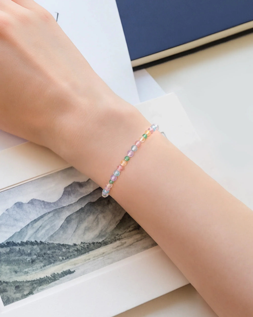 Candy_Facet_Beaded_Bracelet_on_model