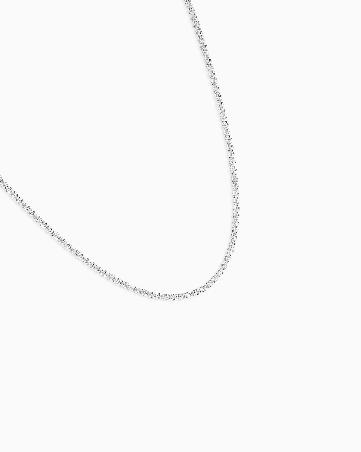 Cauliflower Silver Chain Necklace – Sparkle & Elegance