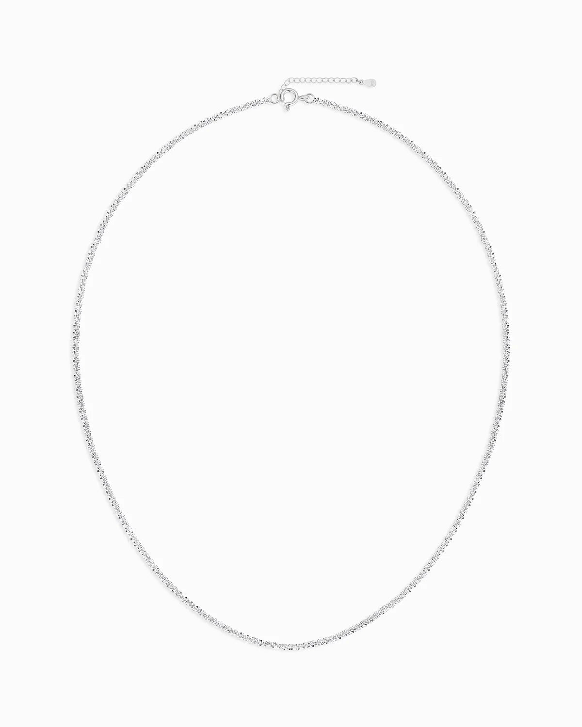 Cauliflower Silver Chain Necklace – Sparkle & Elegance