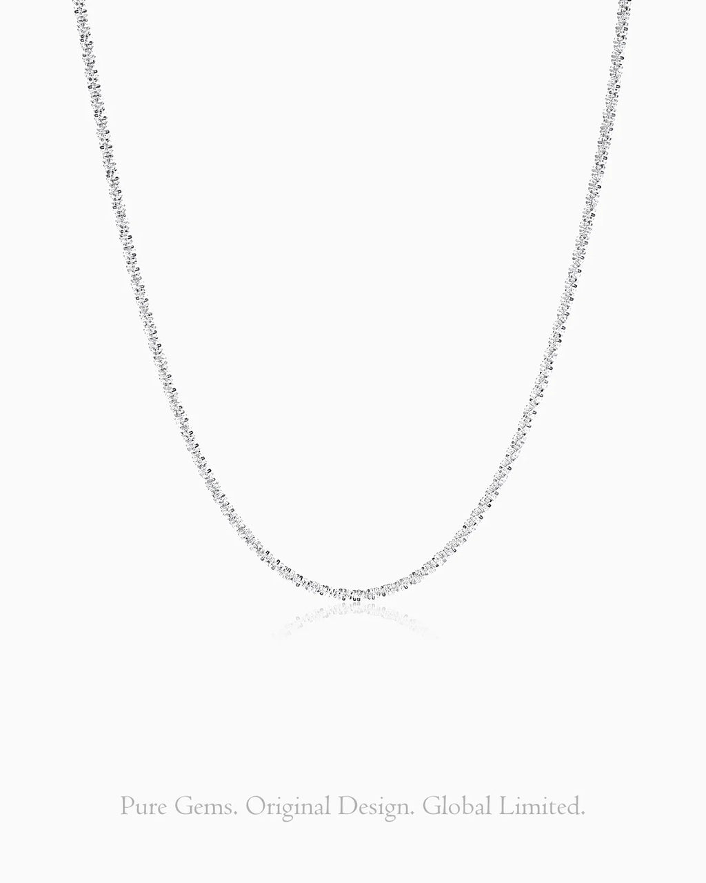 Cauliflower Silver Chain Necklace – Sparkle & Elegance