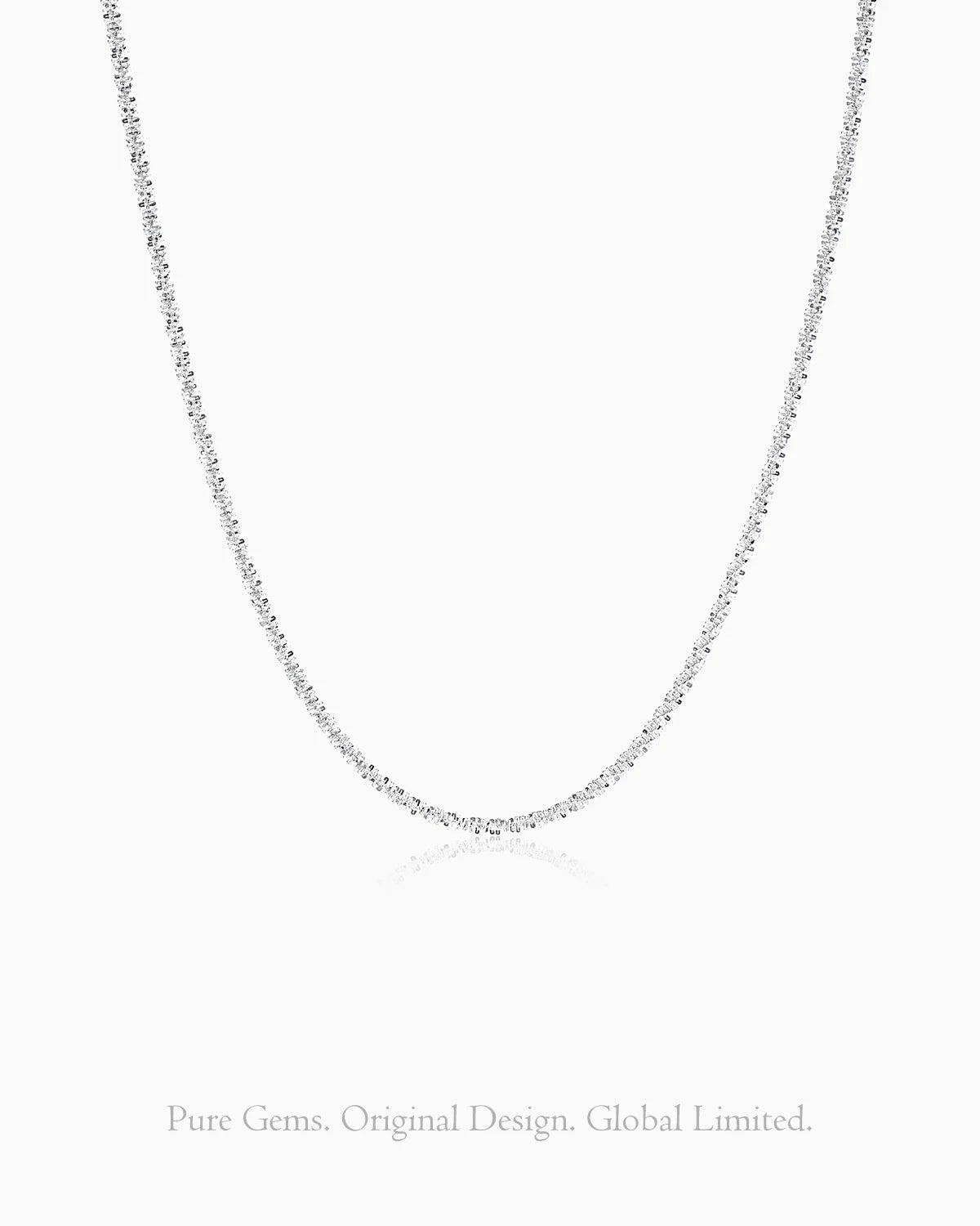 Cauliflower Silver Chain Necklace – Sparkle & Elegance