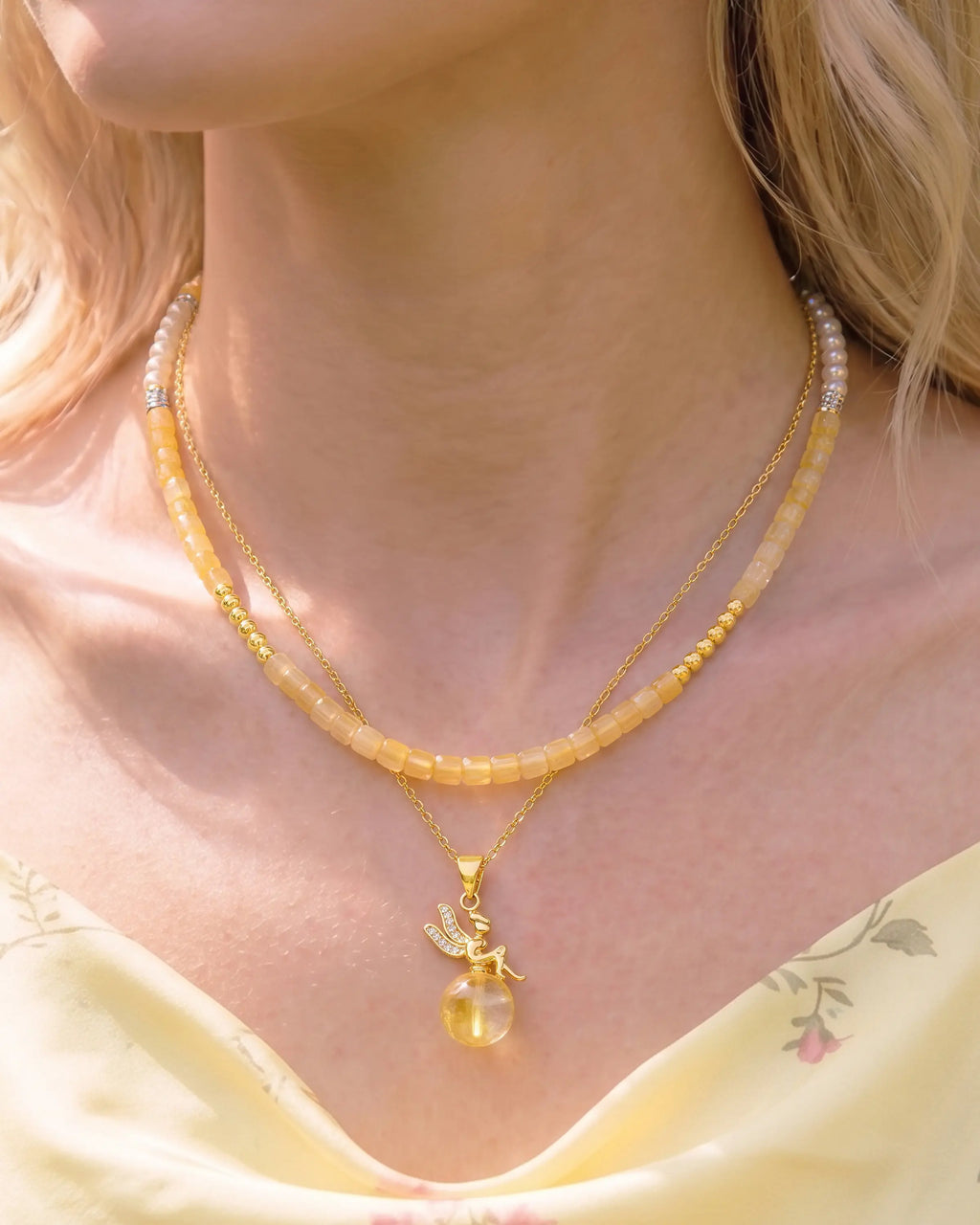 critine fairy pendant necklace set | HALO IN STYLE