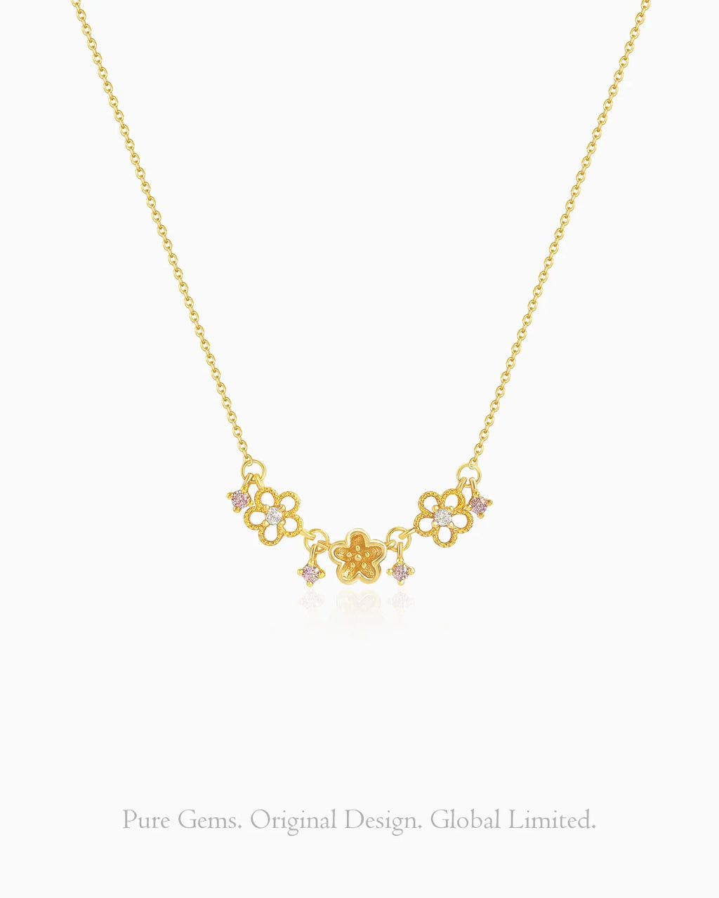 Floral Gold & Silver Necklace – Love & Grace