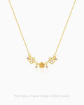 Floral Gold & Silver Necklace – Love & Grace