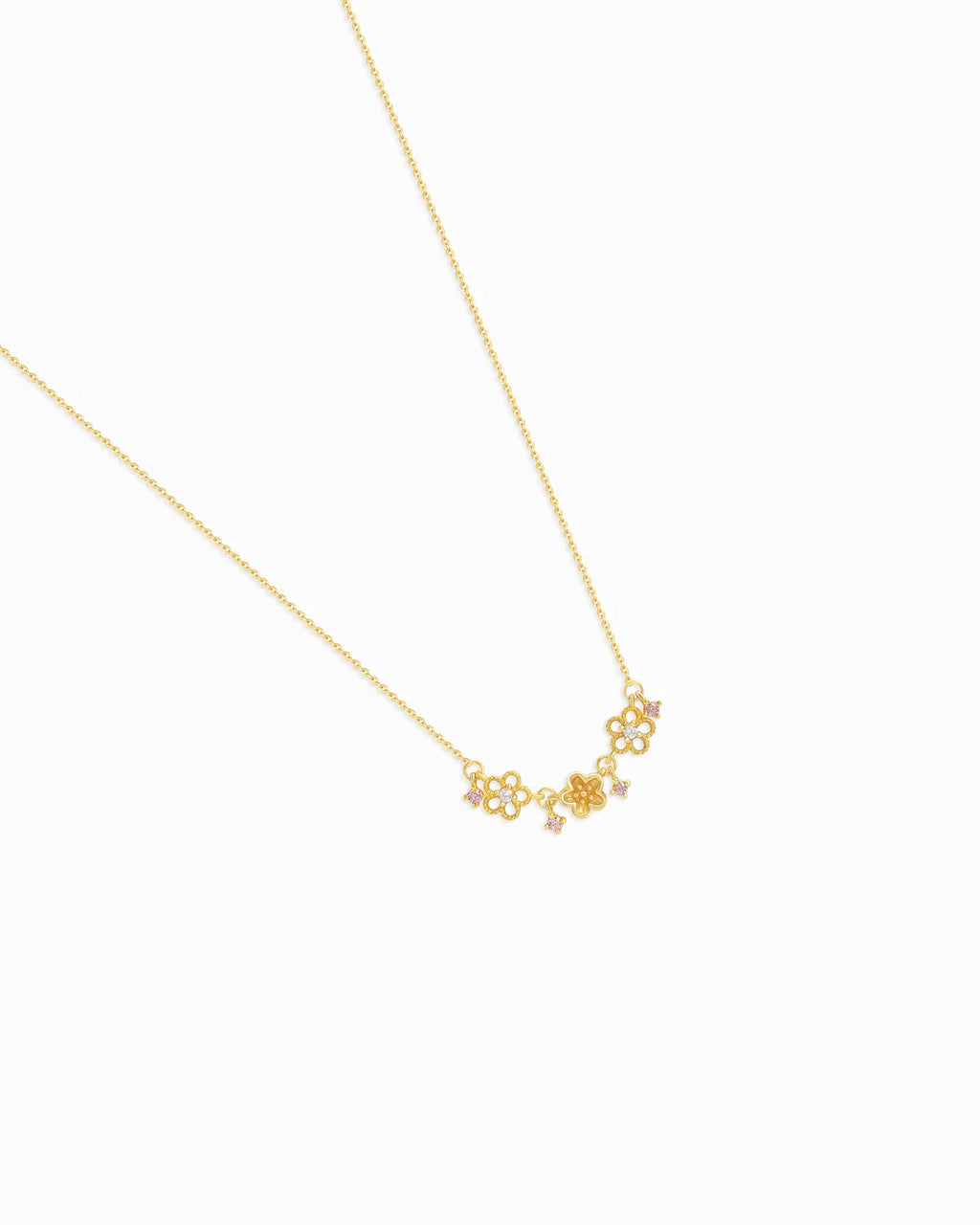 Floral Gold & Silver Necklace – Love & Grace