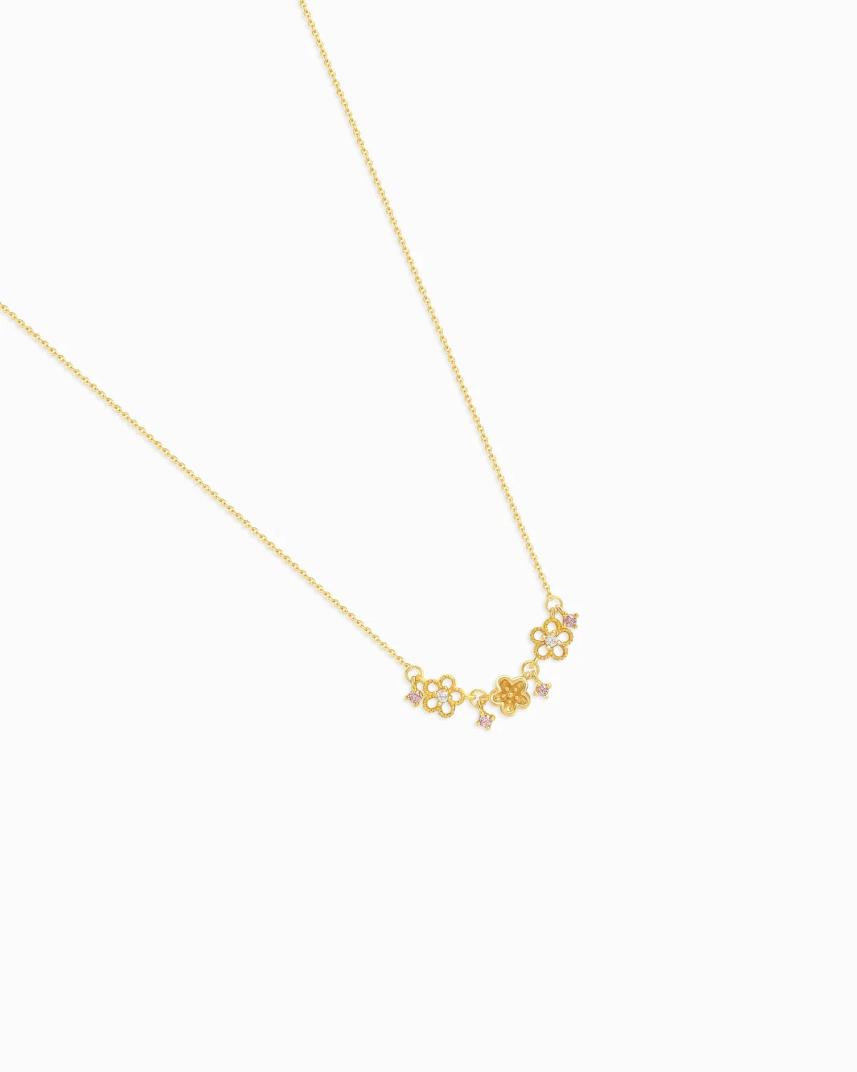 Floral Gold & Silver Necklace – Love & Grace