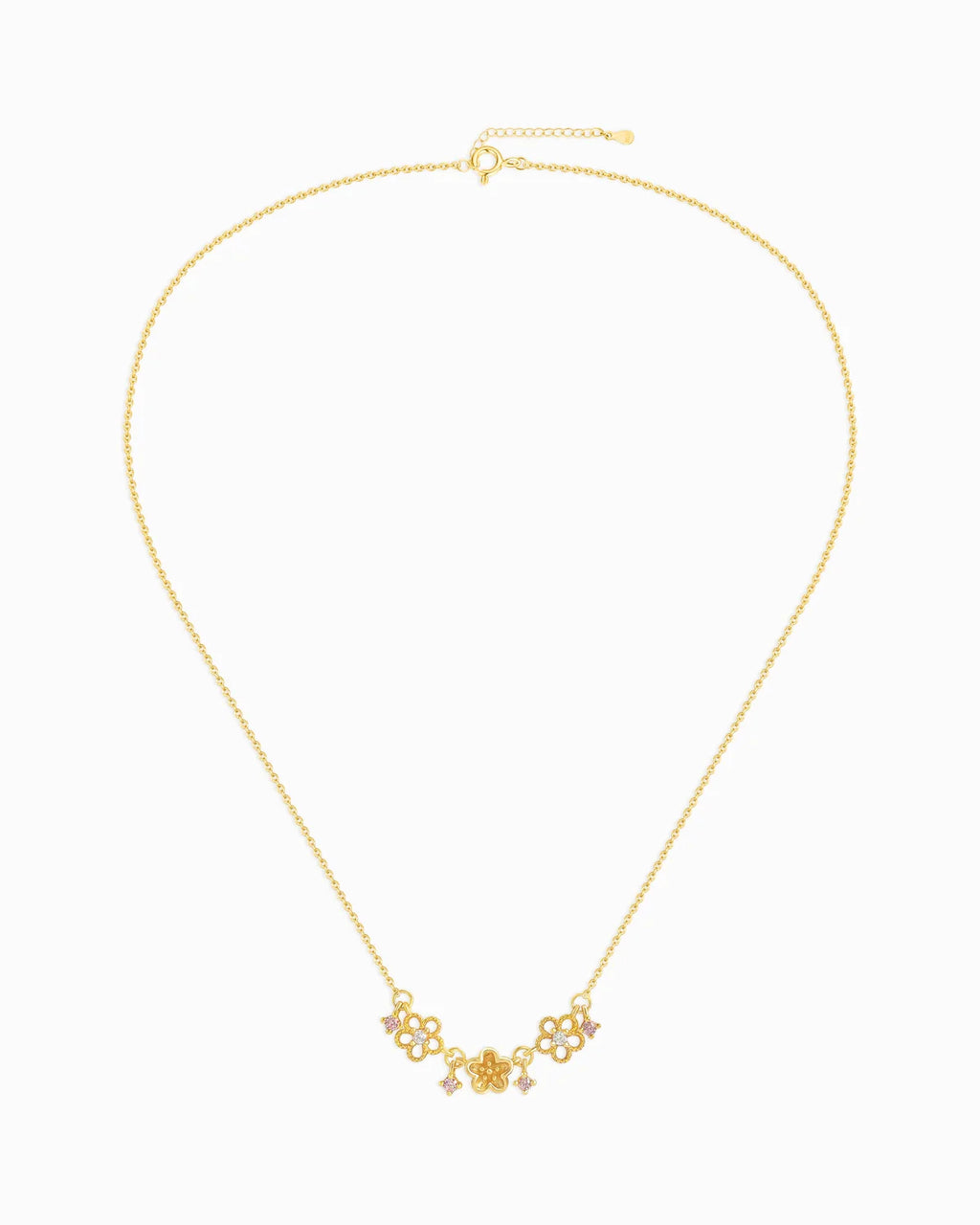 Floral Gold & Silver Necklace – Love & Grace