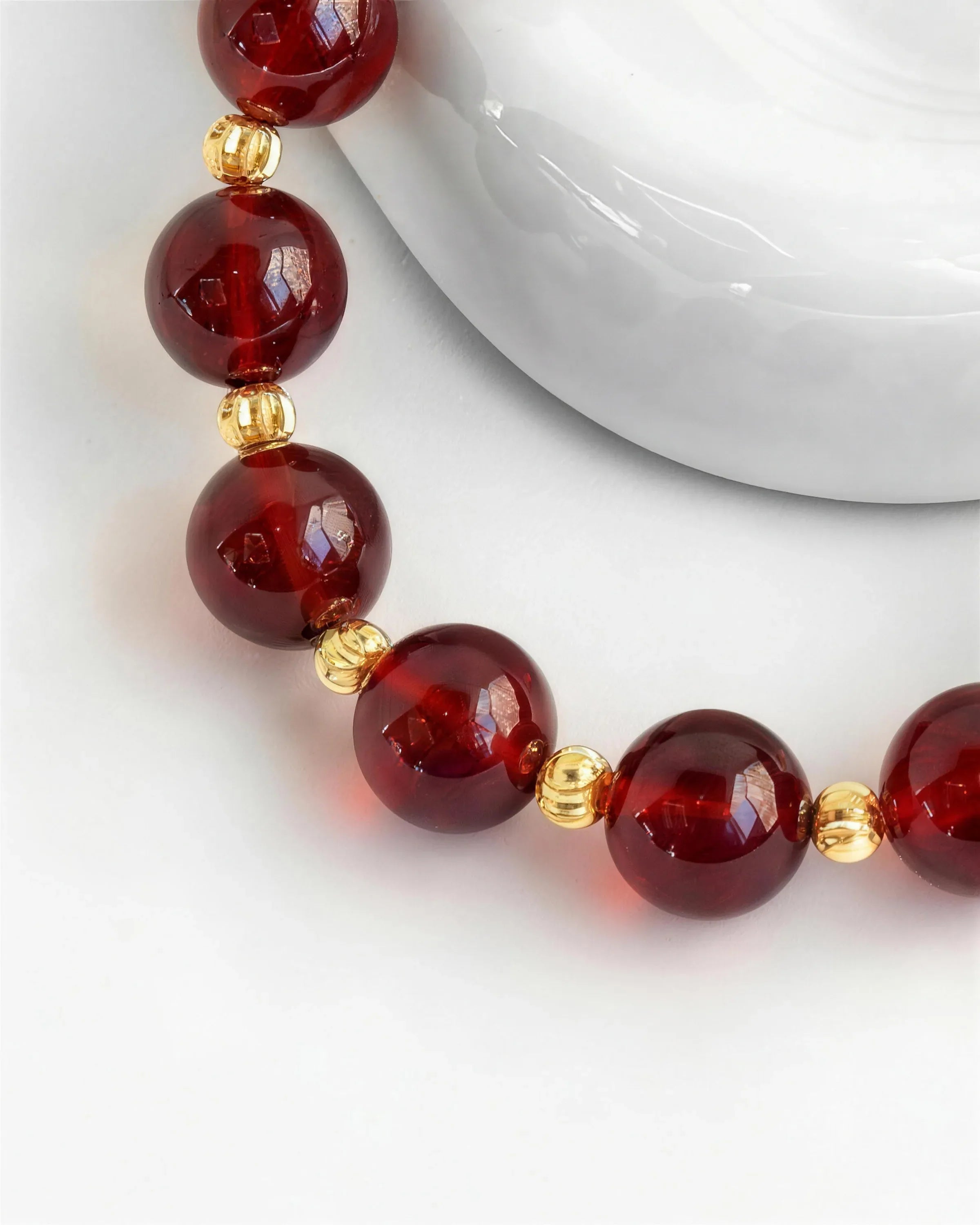 Garnet Gold Bracelet – Vitality & Passion