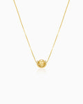 Golden Rutilated Quartz U-Shape Gold Necklace – Sunshine & Optimism