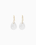 Clear Quartz Silhouette Drop Earrings