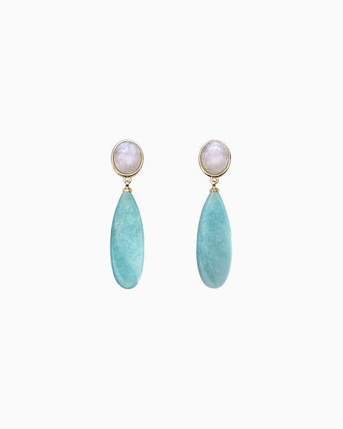 Amazonite Grace Drop Earrings