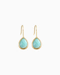 Amazonite Bead Drop Earrings