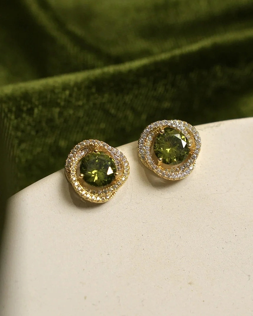 Gemstone Gold Earrings – Renewal & Positivity