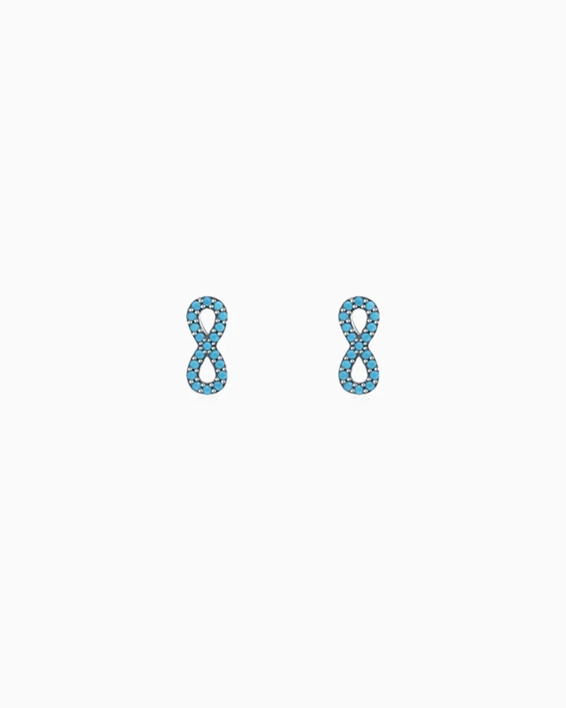 Turquoise Focus Huggie Hoop Earrings