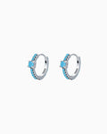 Turquoise Serene Infinity Stud Earrings