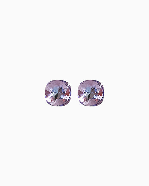 Amethyst Square Stud Earrings