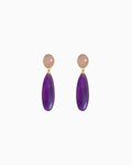 purple Amethyst Grace Drop Earrings – February Birthstone Jewelry