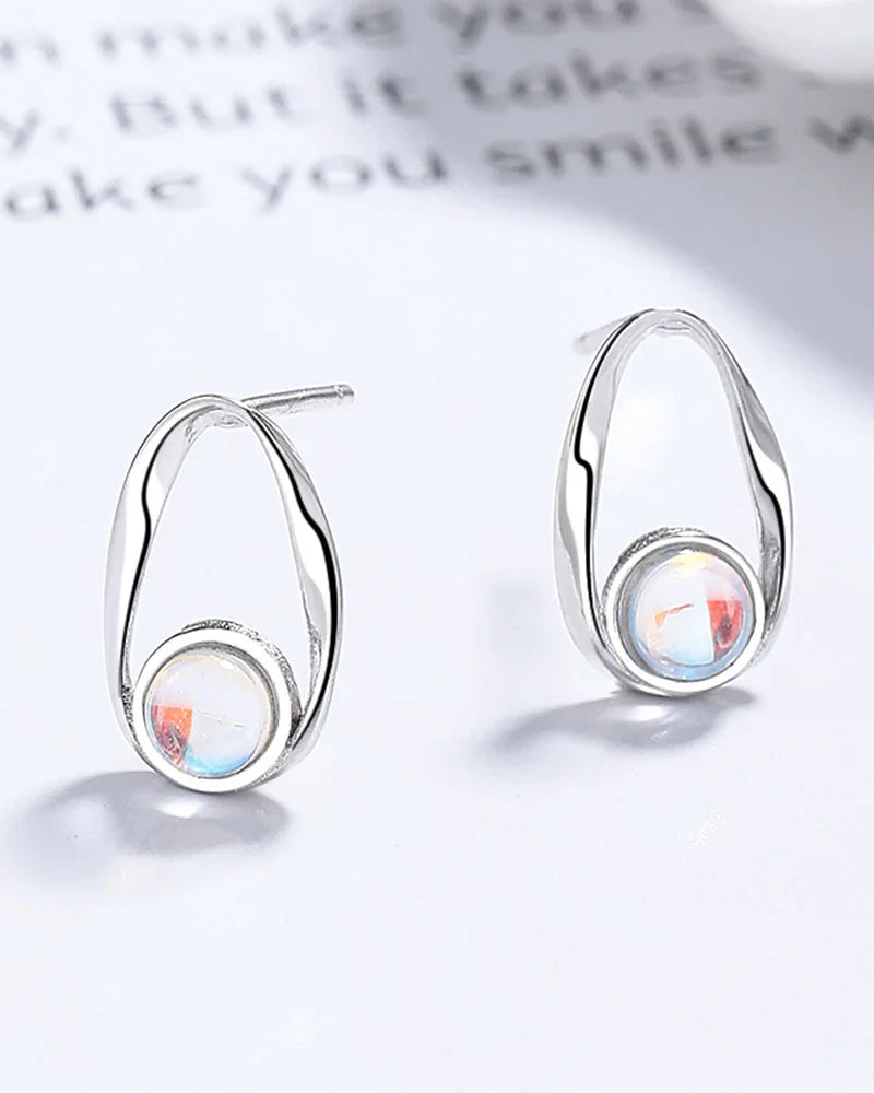 Birthstone Gold & Silver Earrings – Intuition & Balance