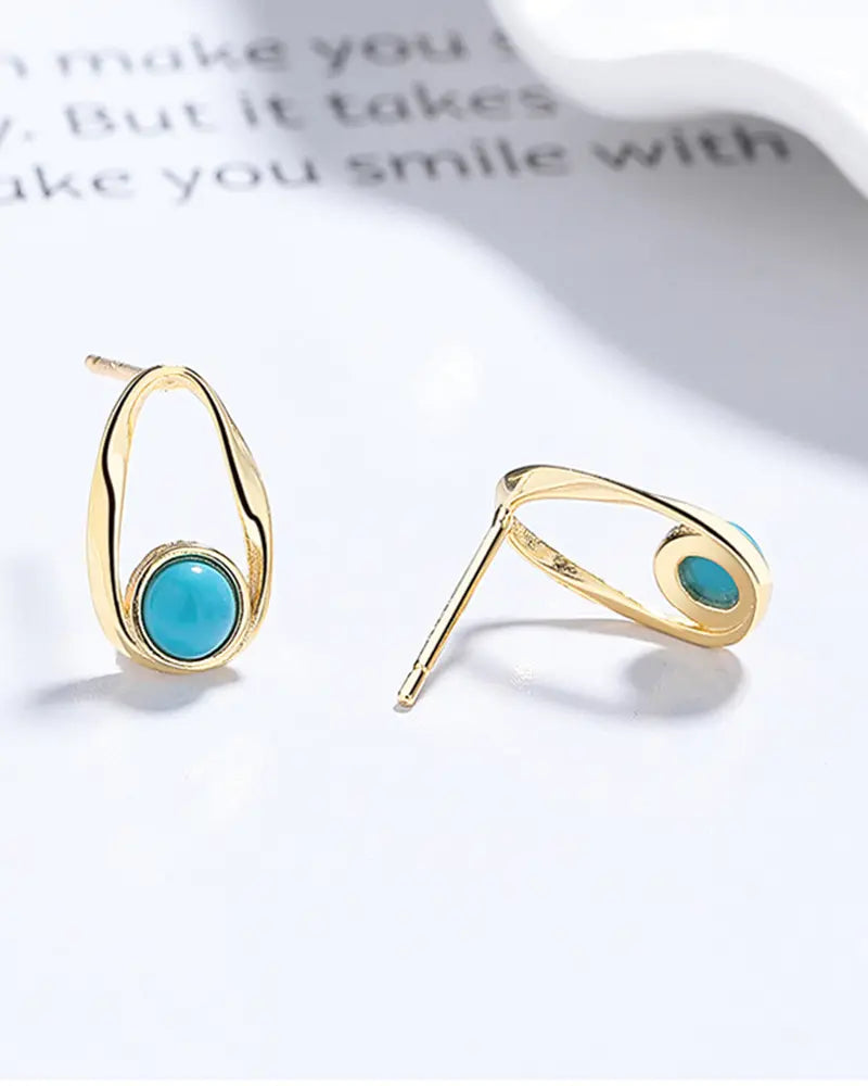 Birthstone Gold & Silver Earrings – Intuition & Balance