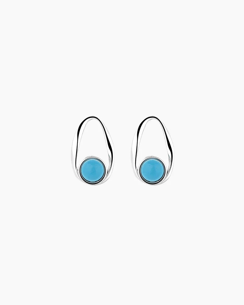 Birthstone Gold & Silver Earrings – Intuition & Balance