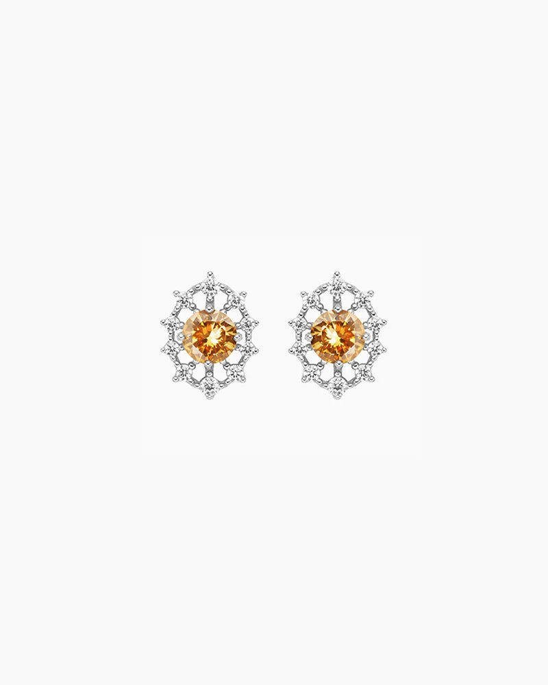 Birthstone Gold & Silver Earrings – Passion & Clarity
