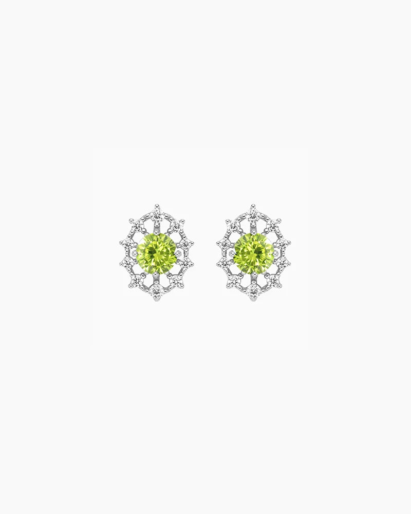 Birthstone Gold & Silver Earrings – Passion & Clarity