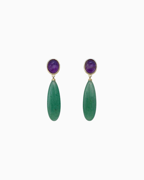 Aventurine Grace Drop Earrings