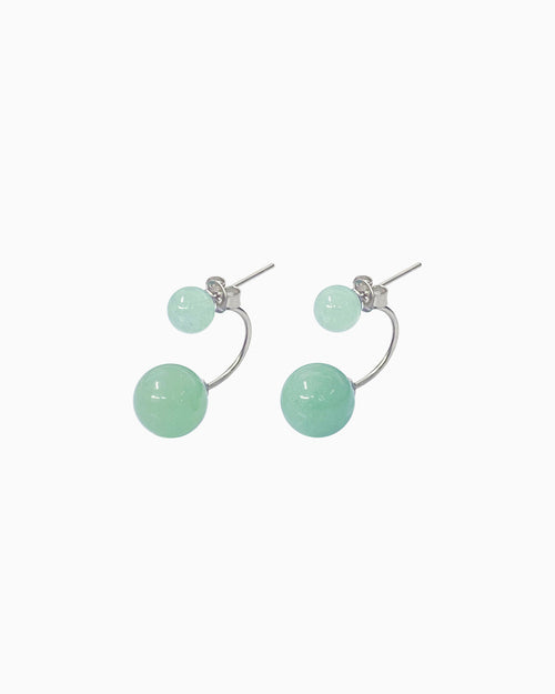 Aventurine Bead Drop Earrings