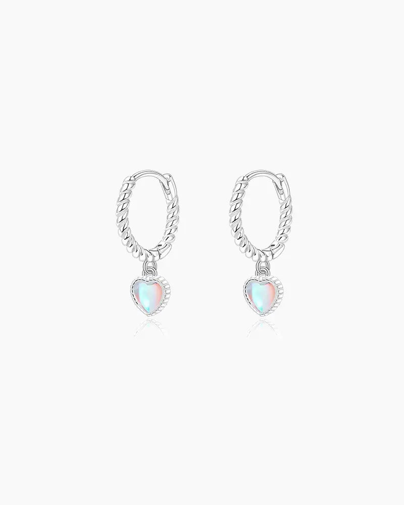 Moonstone Silver Earrings – Intuition & Serenity