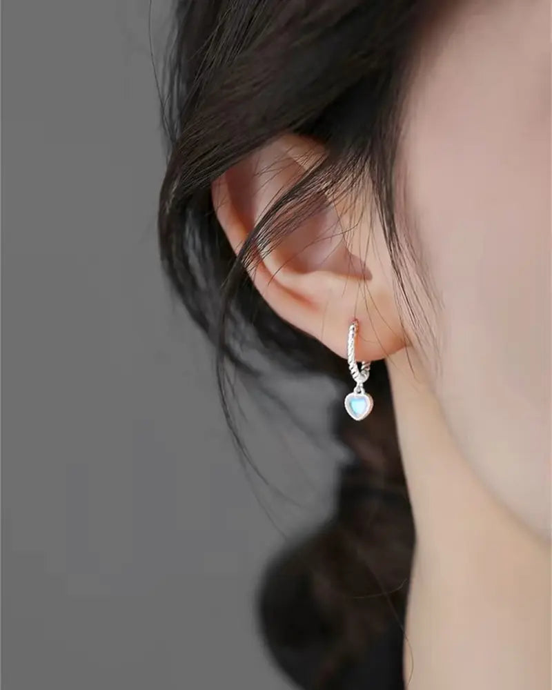 Moonstone Silver Earrings – Intuition & Serenity