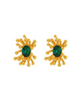 Birthstone Floral Stamen Stud Earrings