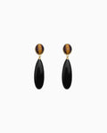 Black Obsidian Grace Drop Earrings
