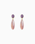 strawberry quartz Grace Drop Earrings