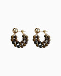 Tiger’s Eye Gold Earrings – Strength & Grounding