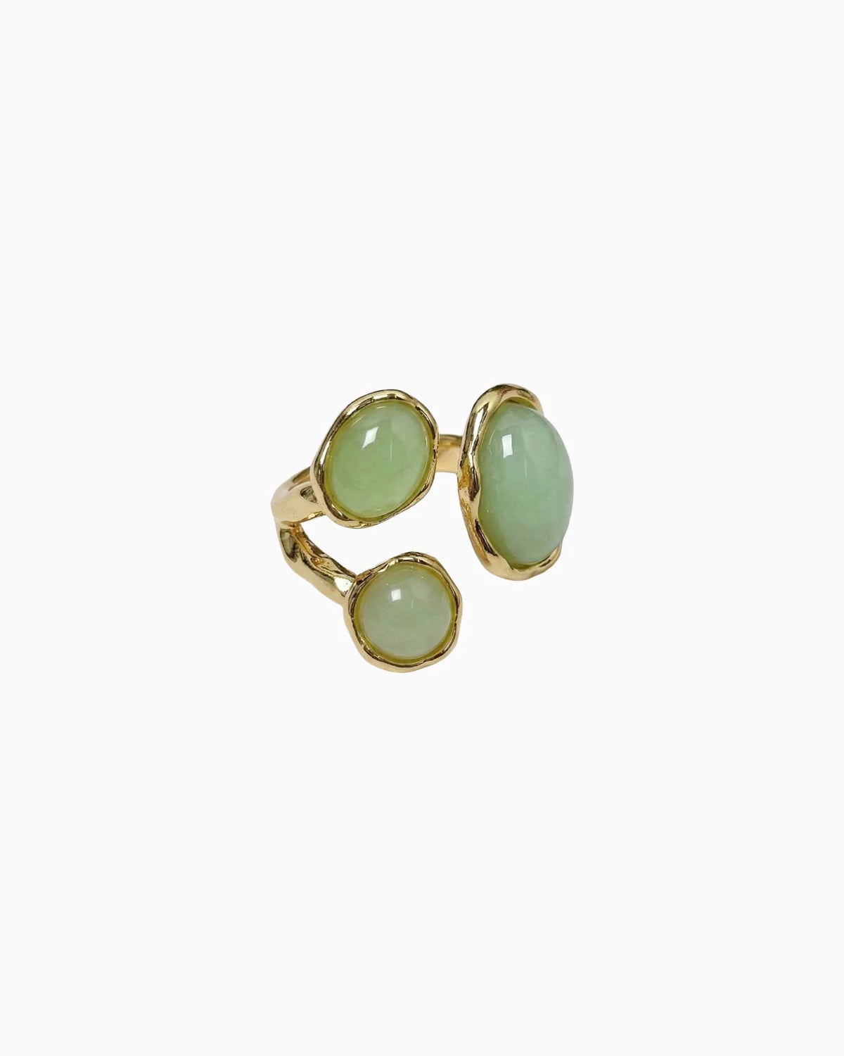 Aventurine Gold Ring – Balance & Healing