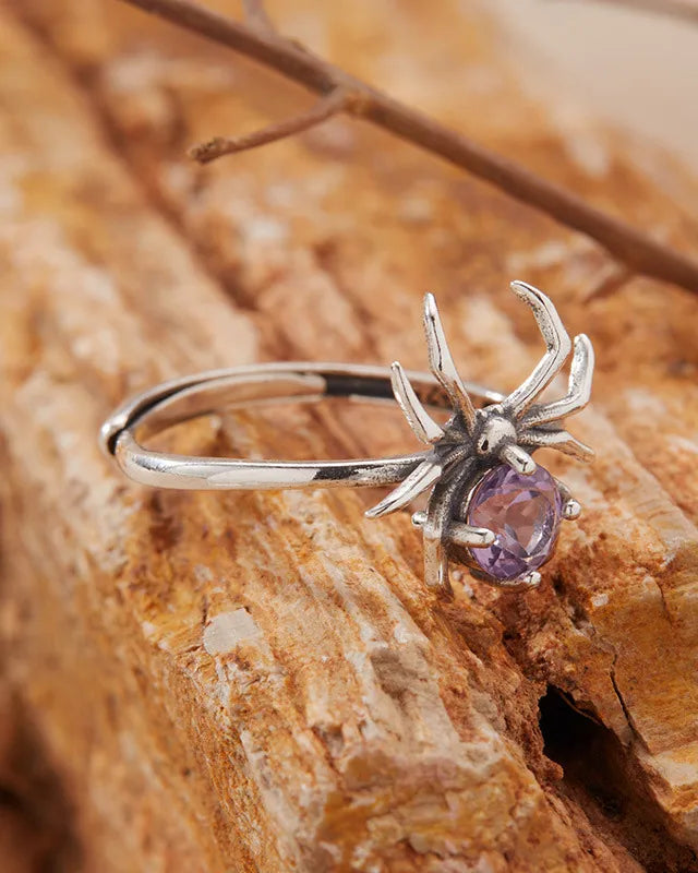 Birthstone Silver Ring – Passion & Renewal