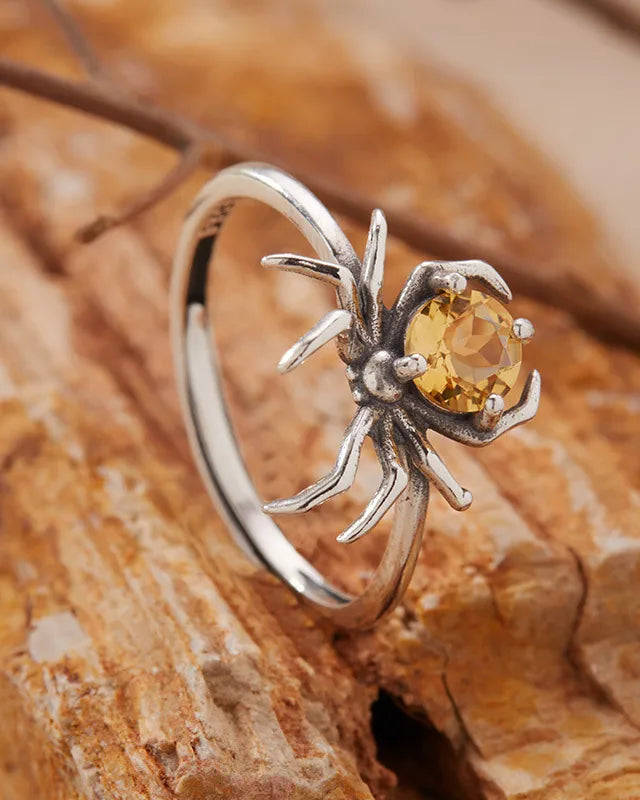 Birthstone Silver Ring – Passion & Renewal