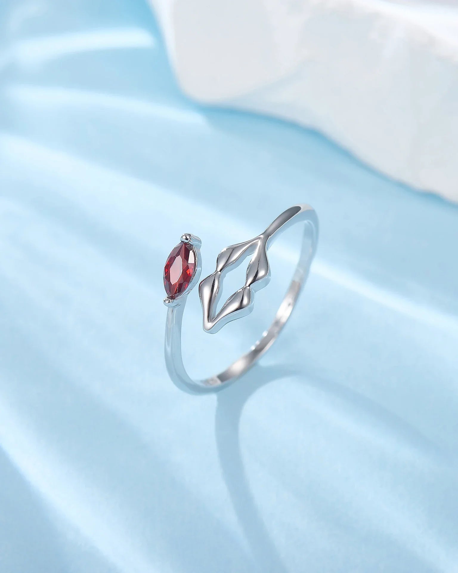 Garnet Silver Ring – Passion & Love