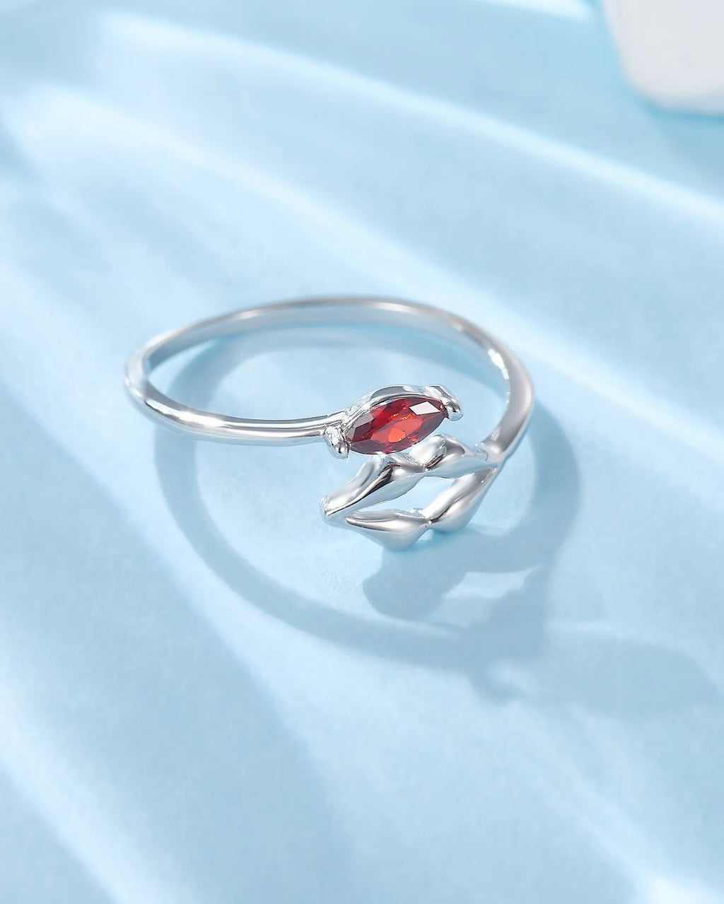 Garnet Silver Ring – Passion & Love