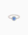 Aquamarine Beaded Ring – Serenity & Clarity