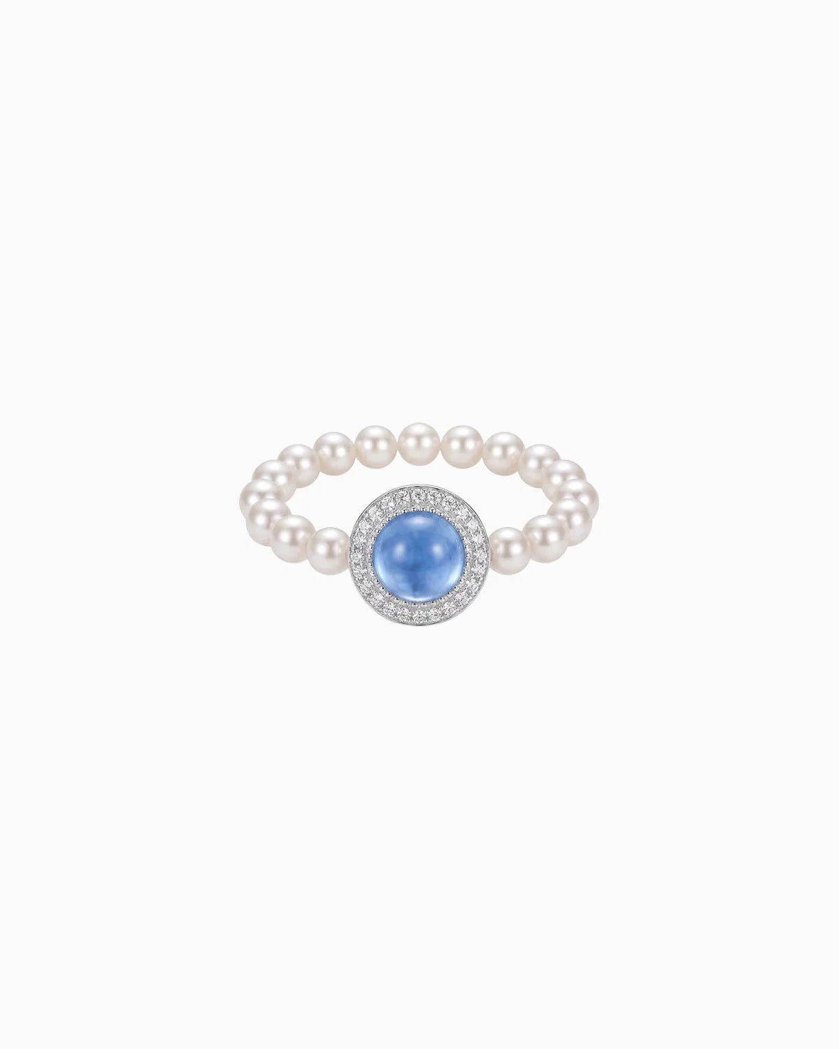 Aquamarine Beaded Ring – Serenity & Clarity