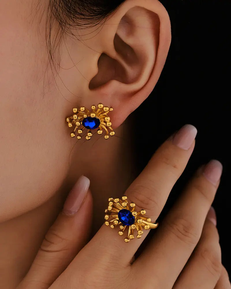 Birthstone Gold Ring – Courage & Wisdom
