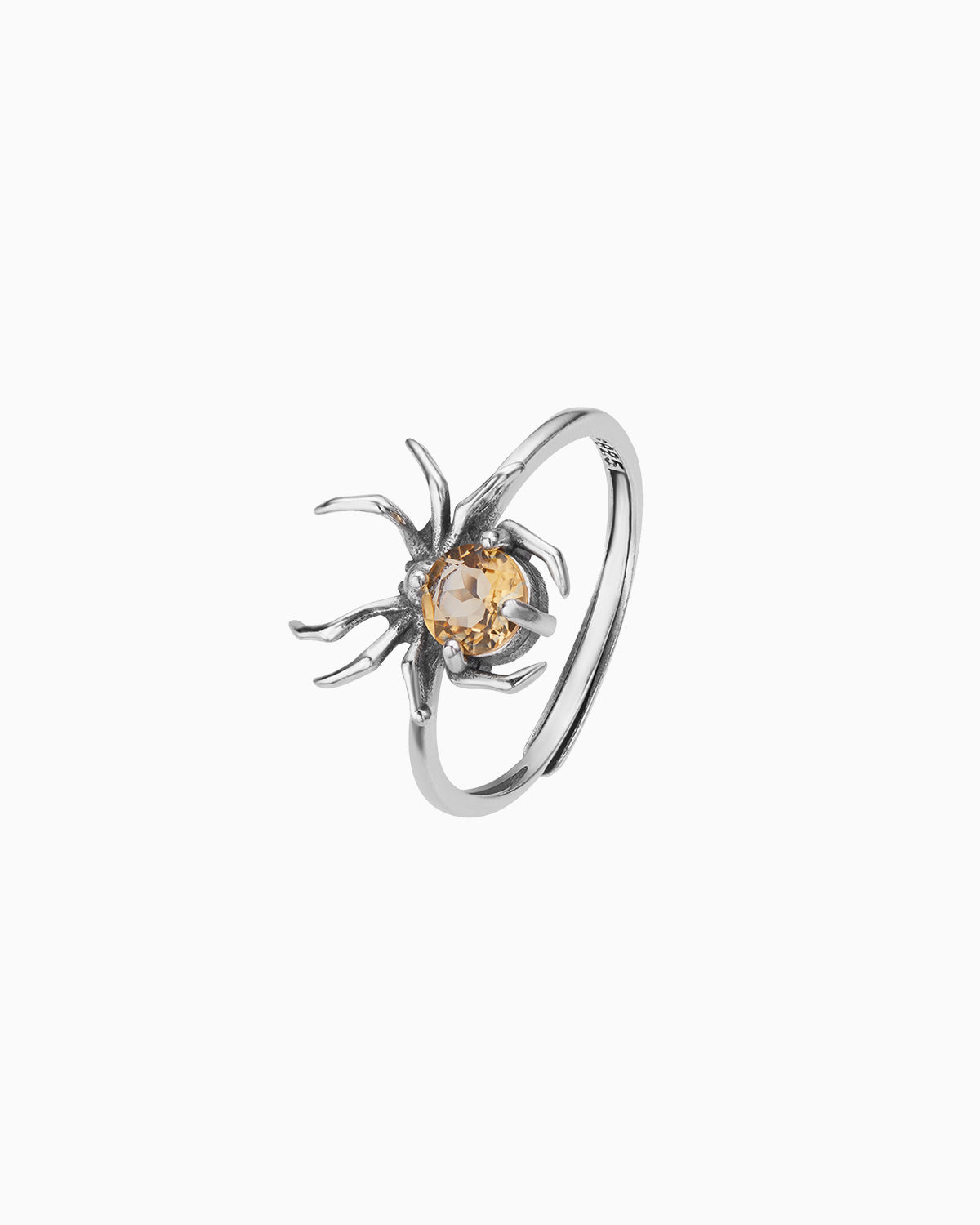 yellow citrine Birthstone Silver Ring – Passion & Renewal