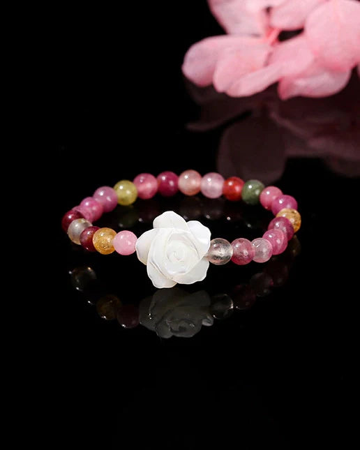 Tourmaline Beaded Ring – Protection & Balance