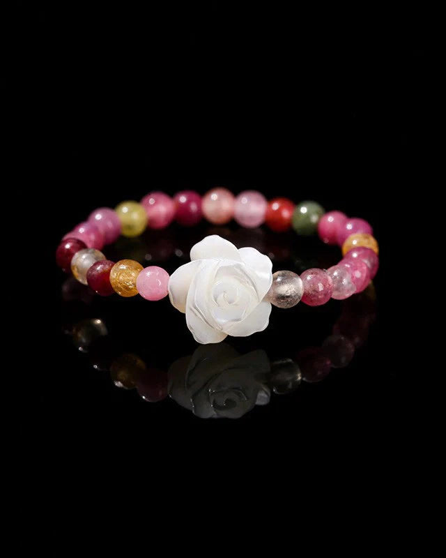 Tourmaline Beaded Ring – Protection & Balance
