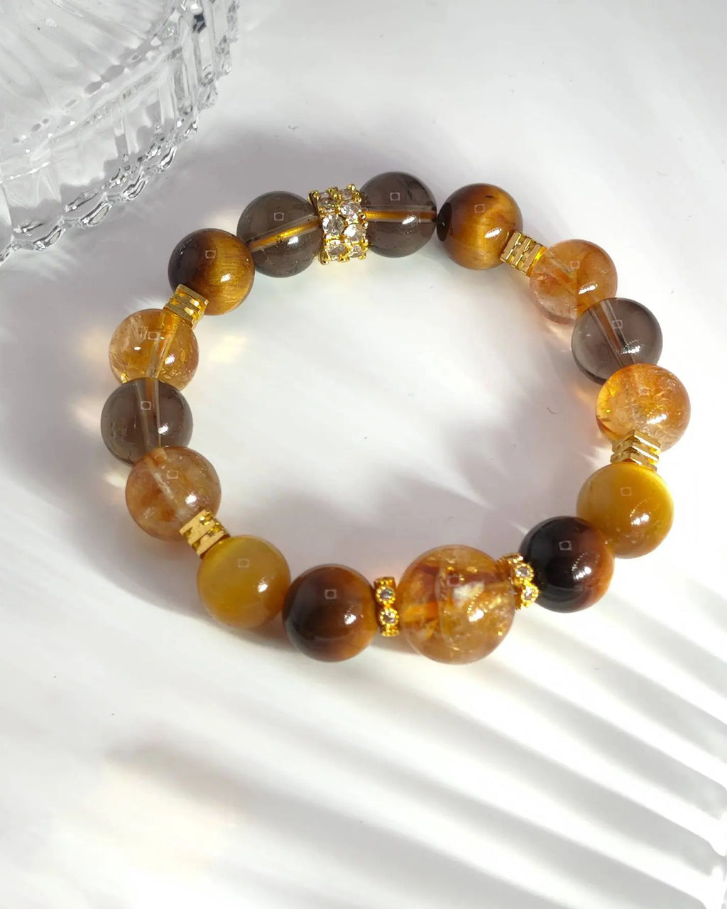 Tiger’s Eye Beaded Ring – Strength & Courage